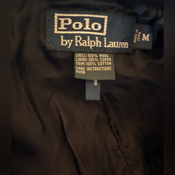 Polo by Ralph Lauren Classic 90’s Wool Navy Peacoat Medium Warm BaseLayer - Picture 10 of 10